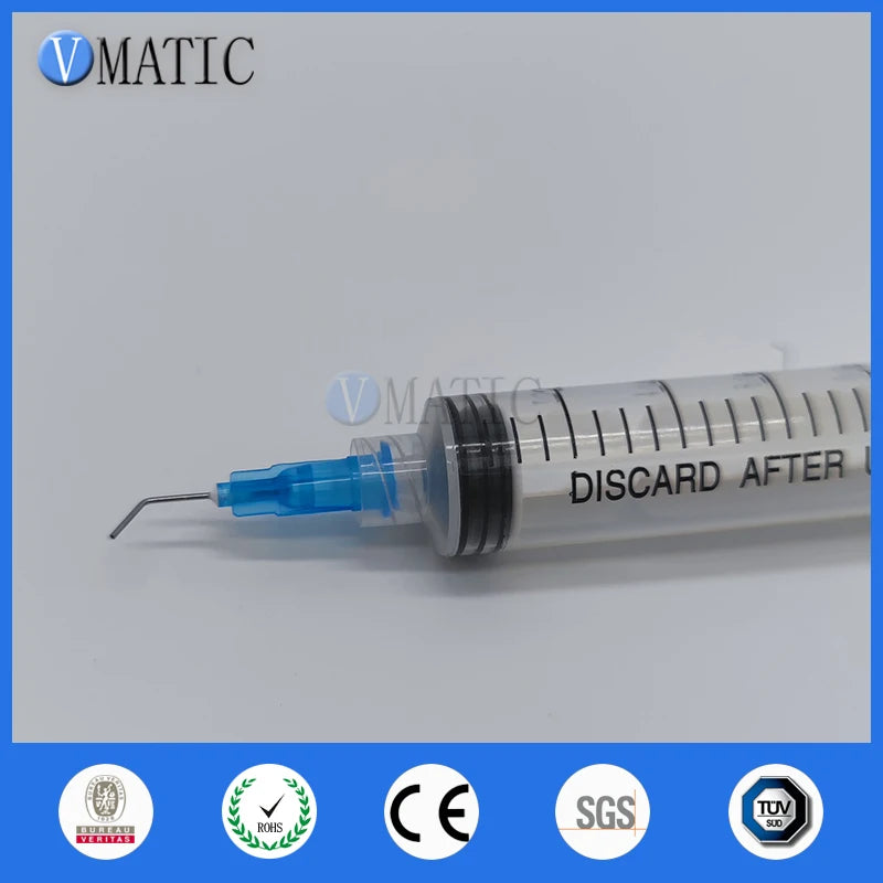 Free Shipping 100 Pieces 23G 45 Bent Degree 0.5'' 1/2 Inch Glue Dispensing Needle Bayonet Type Needles
