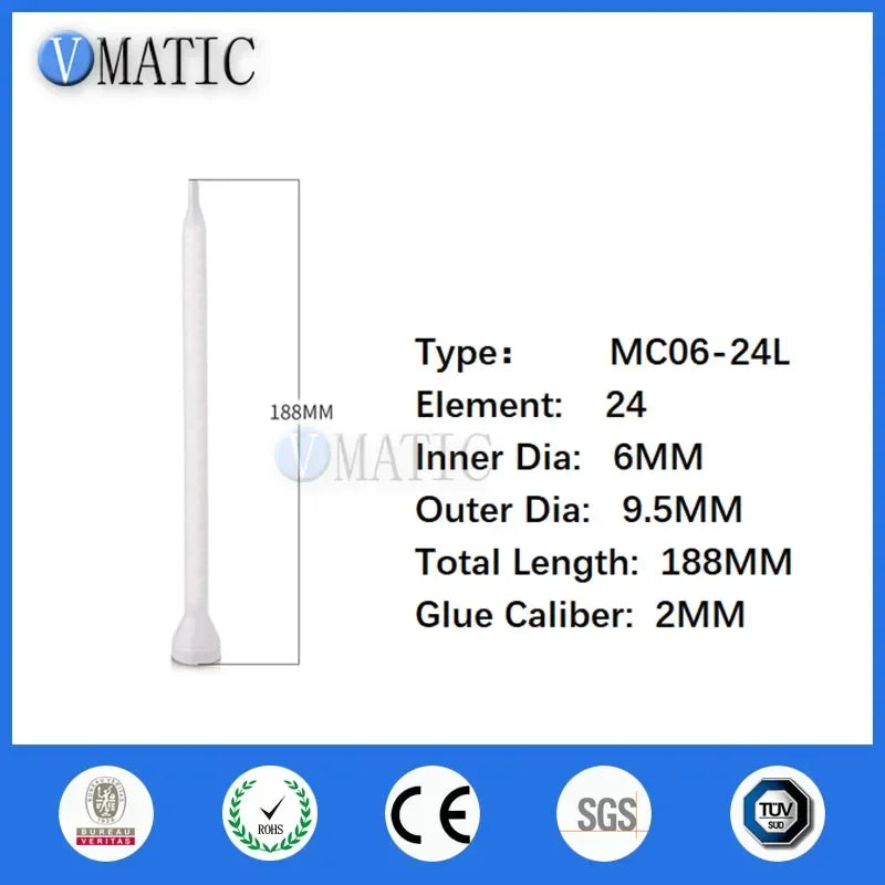 Factory High Performance MC06-24L New Design Mixing Nozzle Epoxy Disposable Static Mixer