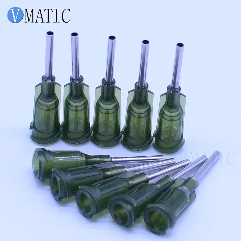 100×14G Precision Dispensing Nozzles ▶ 304SS+PTFE 🚚