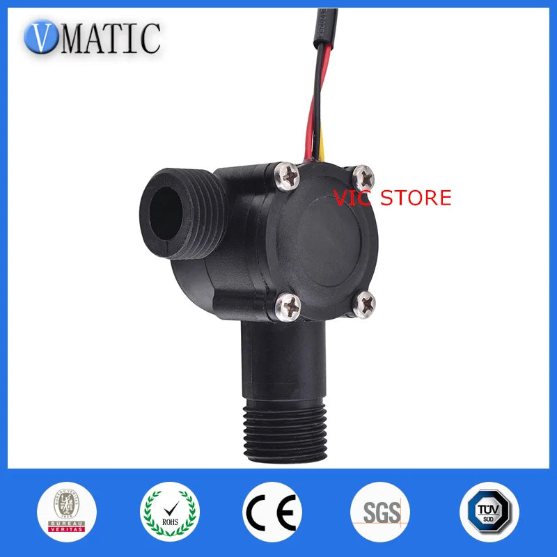 Free Shipping 30l/m G1/2 Water Nylon Magnetic Liquid Flow Sensor VCA368-2