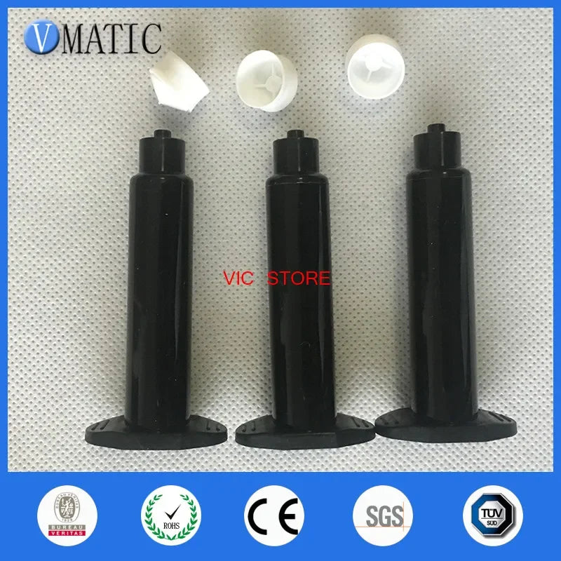 Free Shipping Us Style Dispenser Pneumatic Syringe Barrel 30Cc/Ml Black Dispensing Syringes With Piston