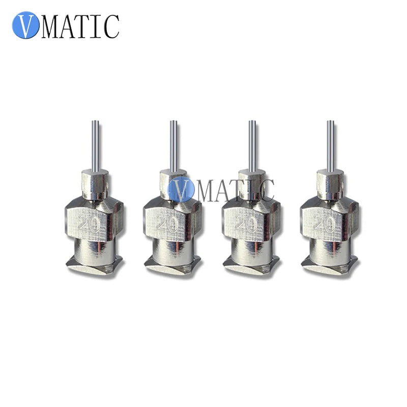 High Quality 12Pcs High Precision All Metal Tips 20G 1/4 Inch Tubing Length Blunt Stainless Steel Needles Syringe Needle Tips