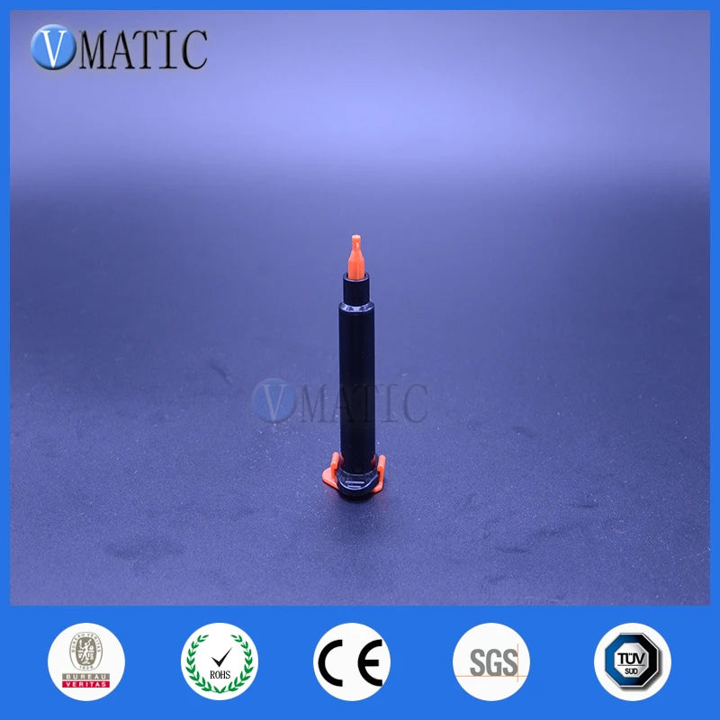 Free Shipping 2500 Sets/Lot 3cc/Ml UV Black Dispensing Pneumatic Syringe Barrel With Piston/Tip Cap/Stopper & End Cover