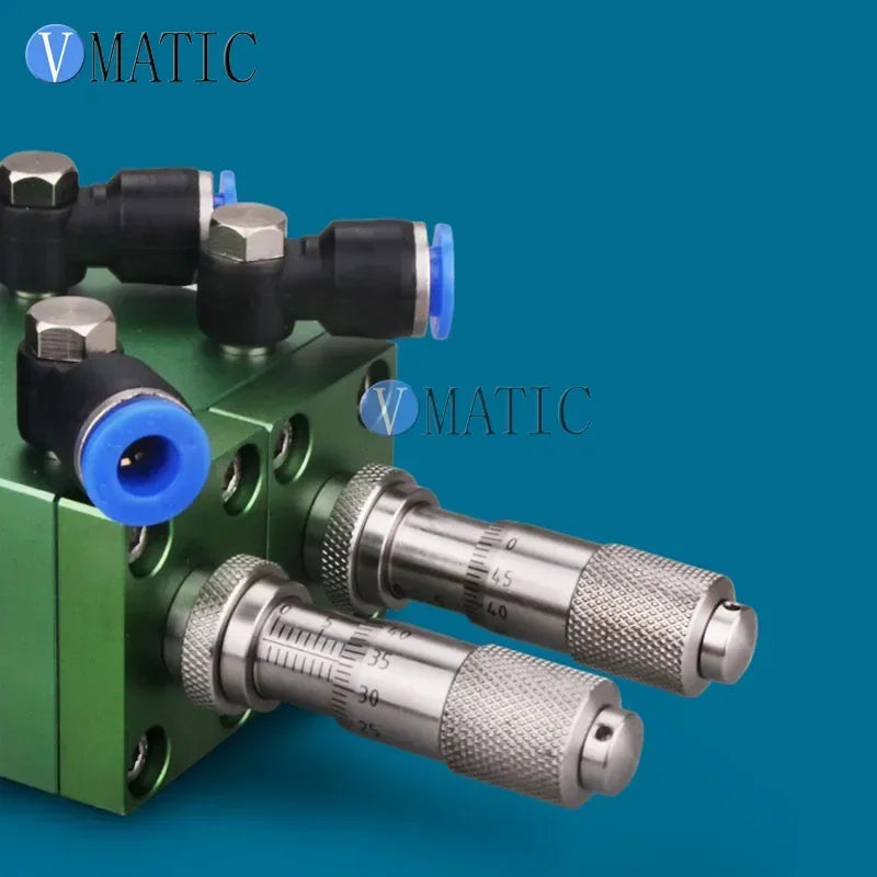 High Quality New AB Dispensing Valve Fuselage Piston With Micrometer Trim Out Liquid Dispenser Two Component Pneumatic Valve