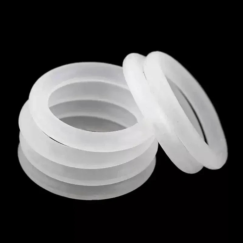 White Silicone Ring Gasket CS 1-2.4mm OD5 ~ 90mm Food Grade Waterproof Washer Rubber Insulate o-ring rubber ring