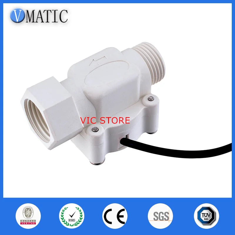 High Quality 10Pcs VC668-B White Color Automatic Plastic Magnetic Oil Signal Electronic Water Flow Switch Sensor