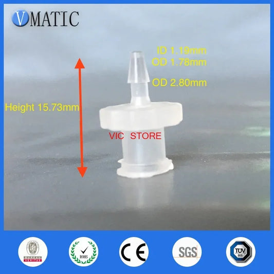 Free Shipping Pack Of 10 X 1/16 Inch Barb Female Luer Tapered Syringe Fitting (Polyprop) Luer Lock Tapered Connector