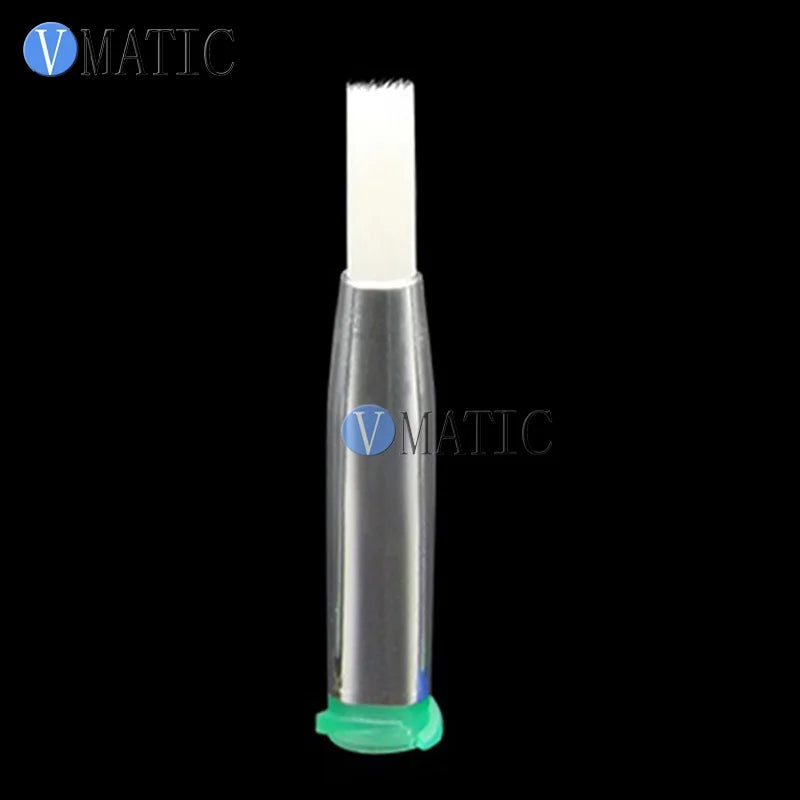 Free Shipping 18G Needle Brush Double Screw Thread Needles EFD Soft Brush Needle Round Mouth Dia 4mm Dispensing Needle Brush
