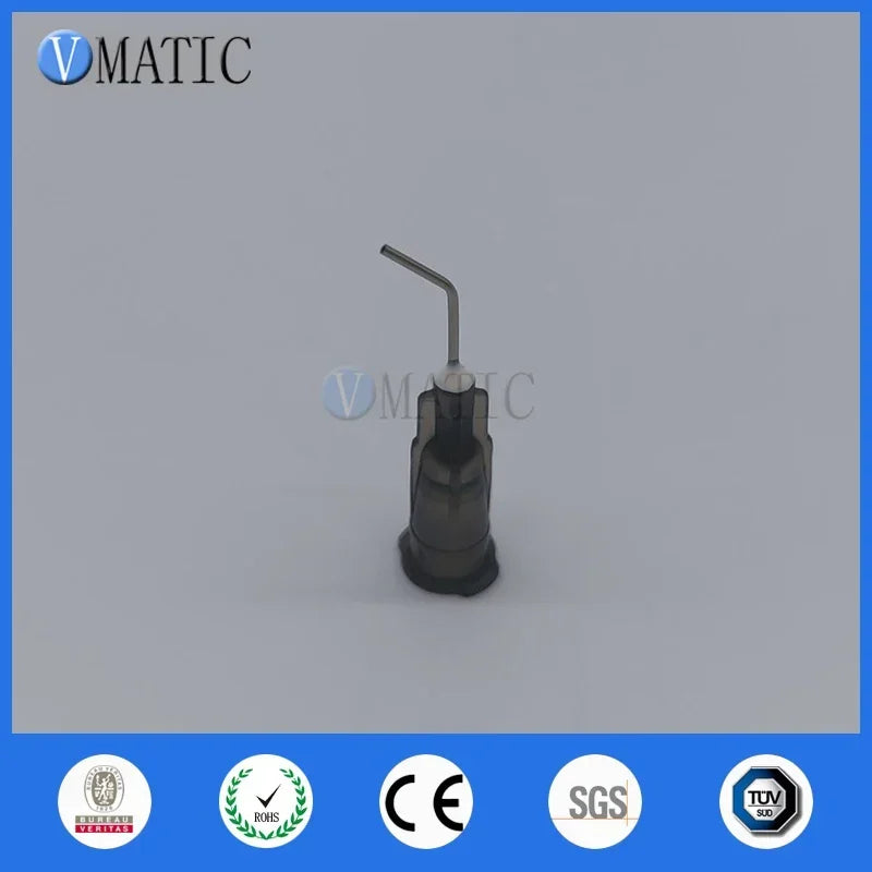 Free Shipping 100 Pieces 22G 45 Bent Degree 0.5'' 1/2 Inch Glue Dispensing Needle Bayonet Type Needles