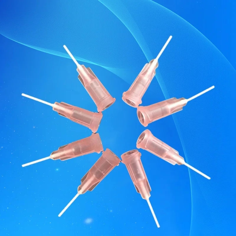 Free Shipping 100Pcs 20G Pink 0.5'' Pp Flexibility Dispensing Needle Tips 1/2 Inch