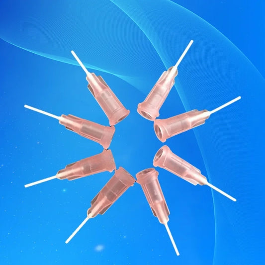Free Shipping 100Pcs 20G Pink 0.5'' Pp Flexibility Dispensing Needle Tips 1/2 Inch