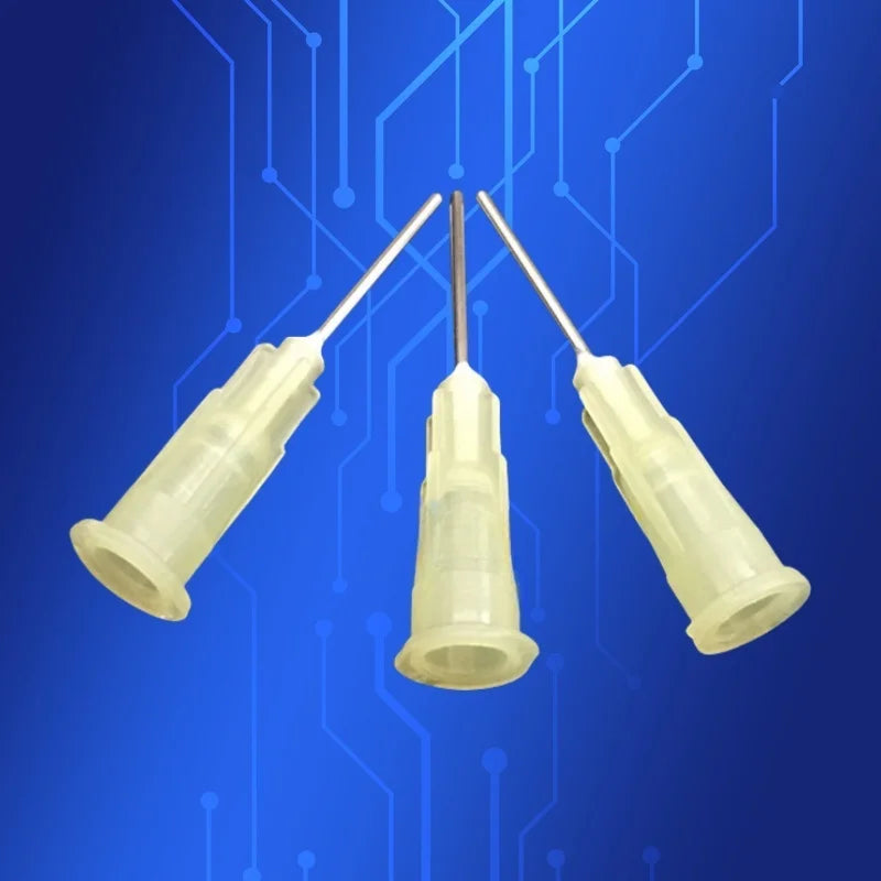 ‌19G Industrial Dispensing Needles 1/2 Inch Metal Luer Lock Tips for Epoxy Encapsulation & UV Resin Application‌