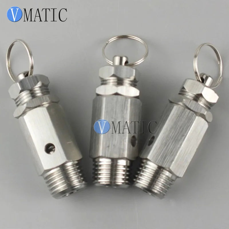 Free Shipping 304 Stainless Steel Safety Valve - Spring Type, Adjustable Pressure Relief Valve for Air Compressor Tanks