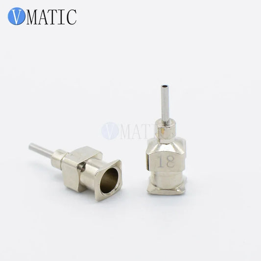 Free Shipping High Precision All Metal Tips 18G 0.25'' Blunt Stainless Steel 12 Pcs Liquid Dispensing Syringe Needle 1/4 Inch