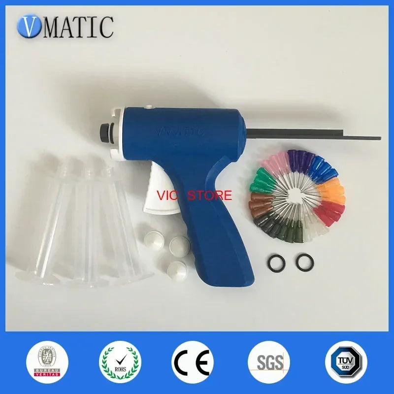 Industrial Epoxy Applicator Gun ▶ 10ml Precision Control（2mm Nozzle+CE）Heavy-Duty