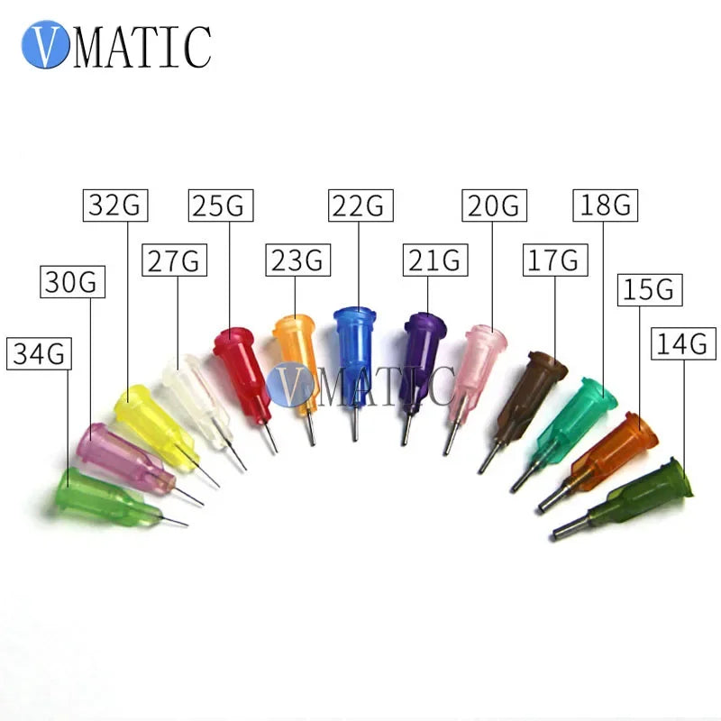 Free Shipping 100 Pcs Industrial Dispensing Blunt 1/4 Inch Stainless Steel 0.25 '' Syringe Needle