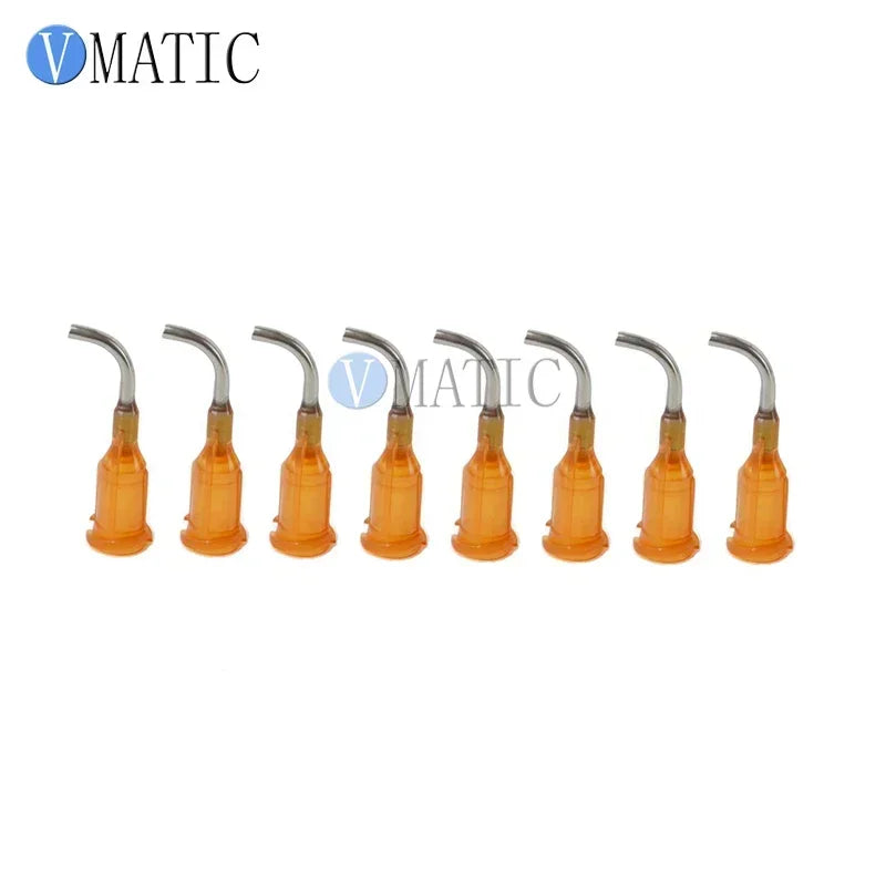 Grade Luer Needles 15Gx0.5"(1.8mmx12.7mm) | ISO 13485 PP Hub 90° Bent Tips for UV Adhesive & Silicone Dispensing (100pcs/Pack)