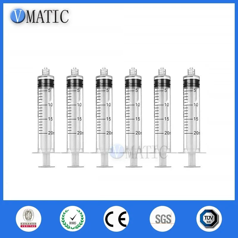 Free Shipping 20ml/20cc Luer Lock Glue Dispensing Plastic Manual Syringe