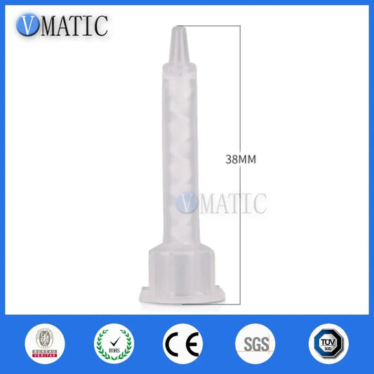 Free Shipping Resin Static Mixer Round 3.0-8 Mixing Nozzles For Duo Pack Epoxies (White Core)