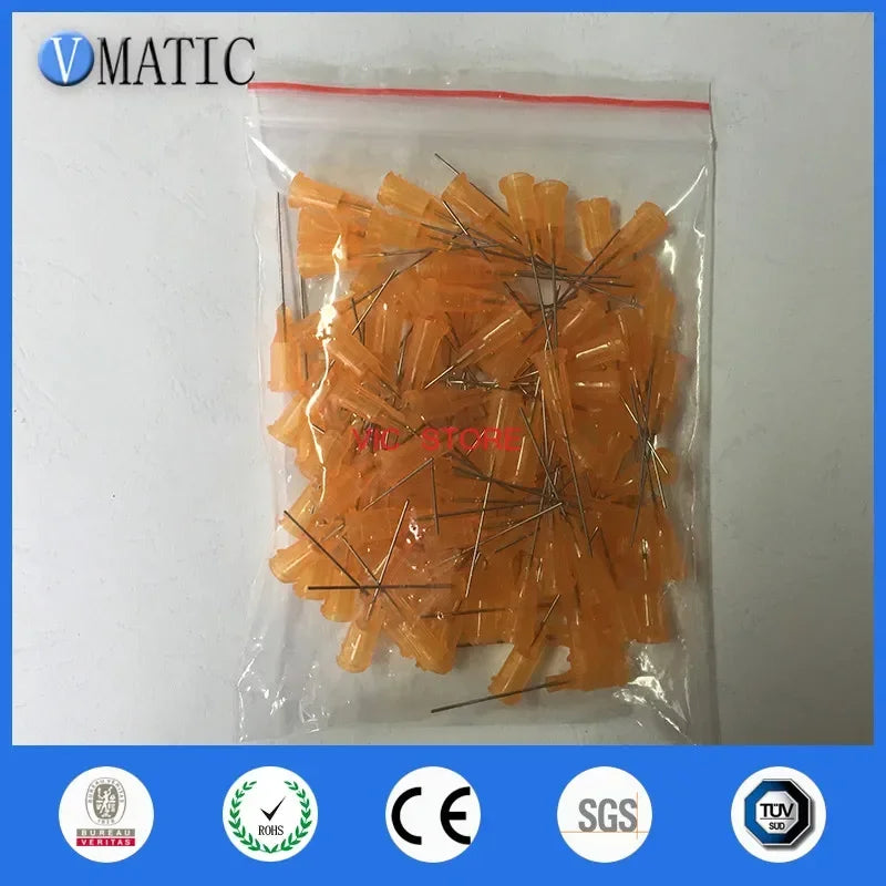 Free Shipping 100Pcs 1'' 23G Dispensing Needle Tip Oem Luer Lock Needles