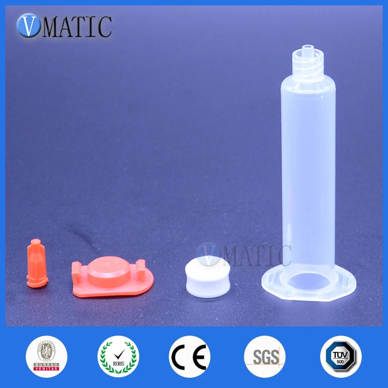 High Quality 500 Sets 30cc/ml Luer Lock Tip Dispensing Transparent Dispenser Syringe Barrel
