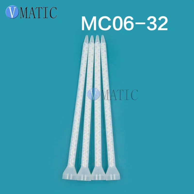 MC06-32 Industrial Static Mixer Nozzle ▶ For 2-Component Epoxy Resin (White Core)  ≤0.5% Mixing Deviation