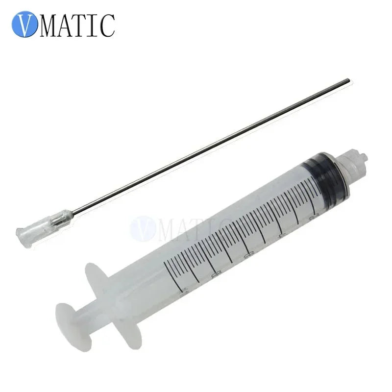 Free Shipping High Quality 10Ml/10Cc Luer Lock Dispensing Syringes With 16G Blunt Tip Fill Needles 10Cm Tubing Length