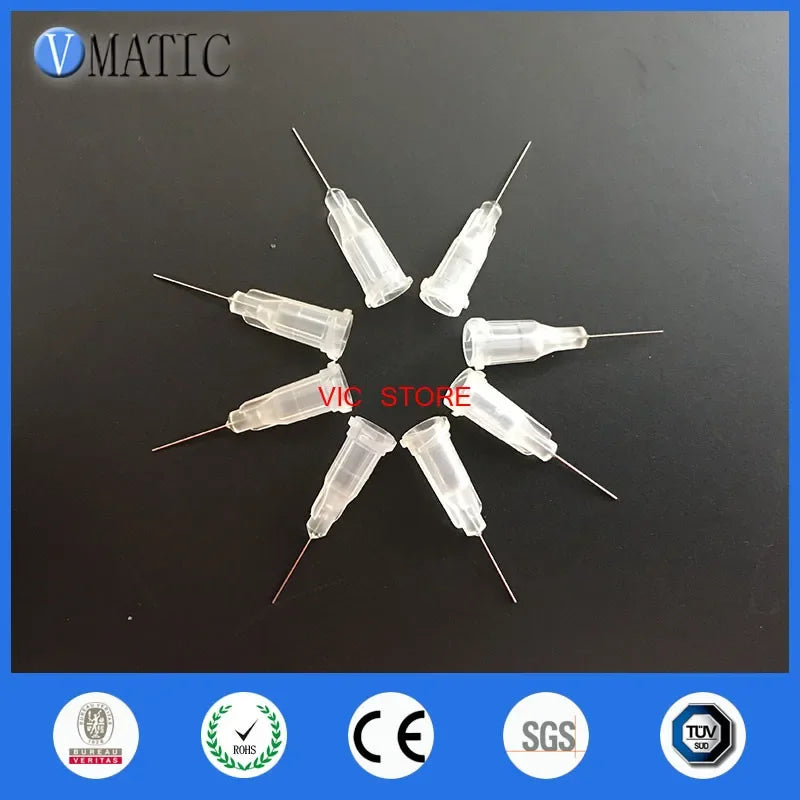 Free Shipping 1000 Pcs 0.5'' 27G TE Premier Dispensing Tips 1/2 Inch Tubing Length Dispense Needles