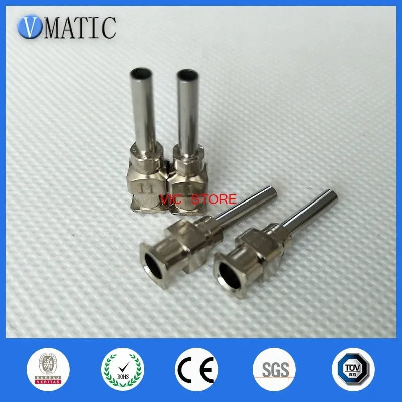 Free Shipping 12Pcs 0.5'' Tip Length 11G Glue Dispensing Stainless Steel Needle 1/2 Inch