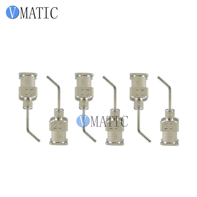 High Quality 12Pcs 1/2'' Inch 20G 45 Degree Bent Stainless Steel Dispensing Needle