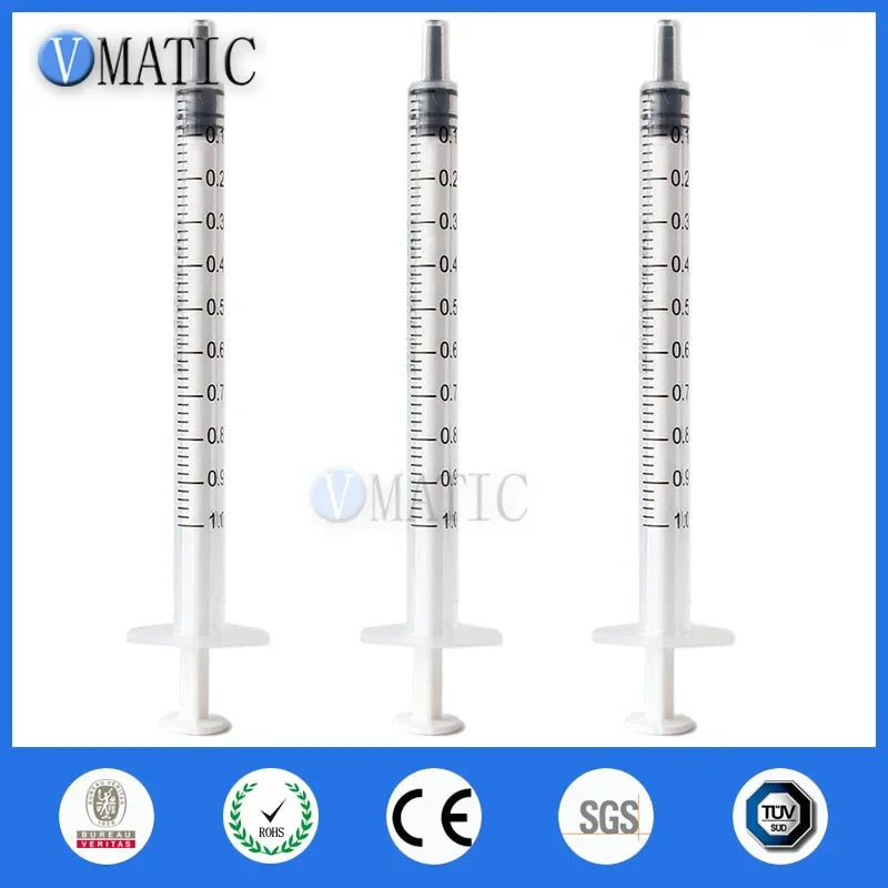 Free Shipping 100Pcs High Quality 1ml/cc Plastic Glue Dispensing Syringe