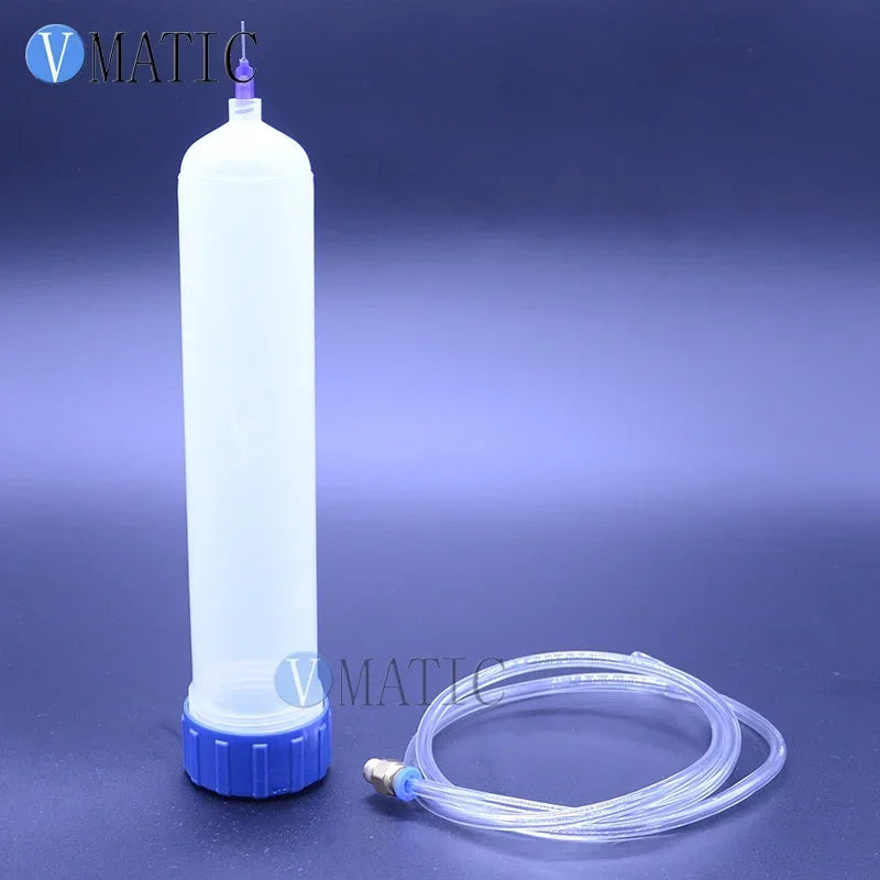 Free Shipping 100cc/ml Luer Lock Pneumatic Lock Syringe Barrel With Adapter & Piston