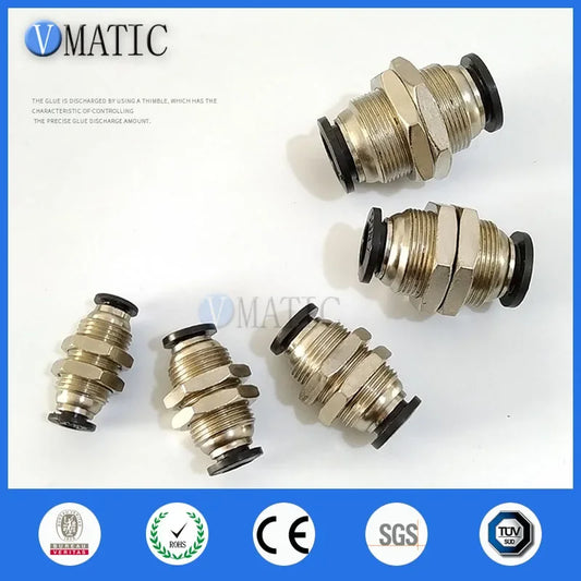 M4M6M8M10/M12 Threaded Tube To Tube Pipe Pneumatic Fitting Connector