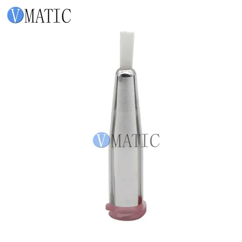 ‌Precision Glue Dispensing Brush Needle 15G-27G | 2mm Dia Stainless Steel Tip for Epoxy/Silicone (10PCS Reusable Anti-Clog Syrin