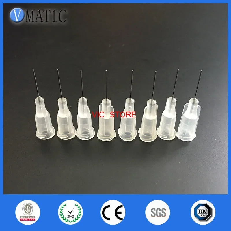 Free Shipping 1000 Pcs 0.5'' 27G TE Premier Dispensing Tips 1/2 Inch Tubing Length Dispense Needles