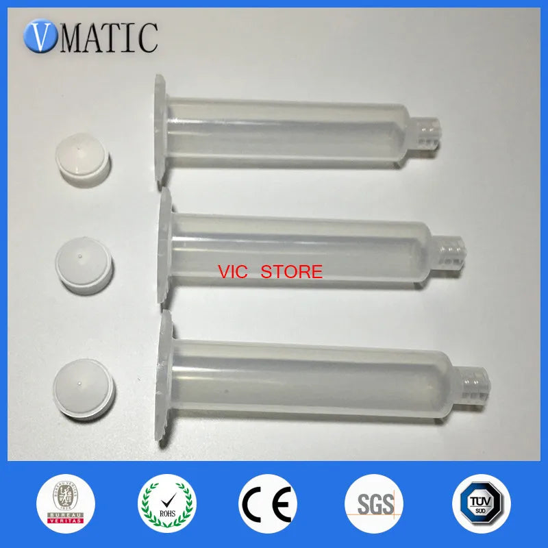 High Quality 10pcs 10cc US Style Air Pneumatic 10ml Plastic Syringe With Piston