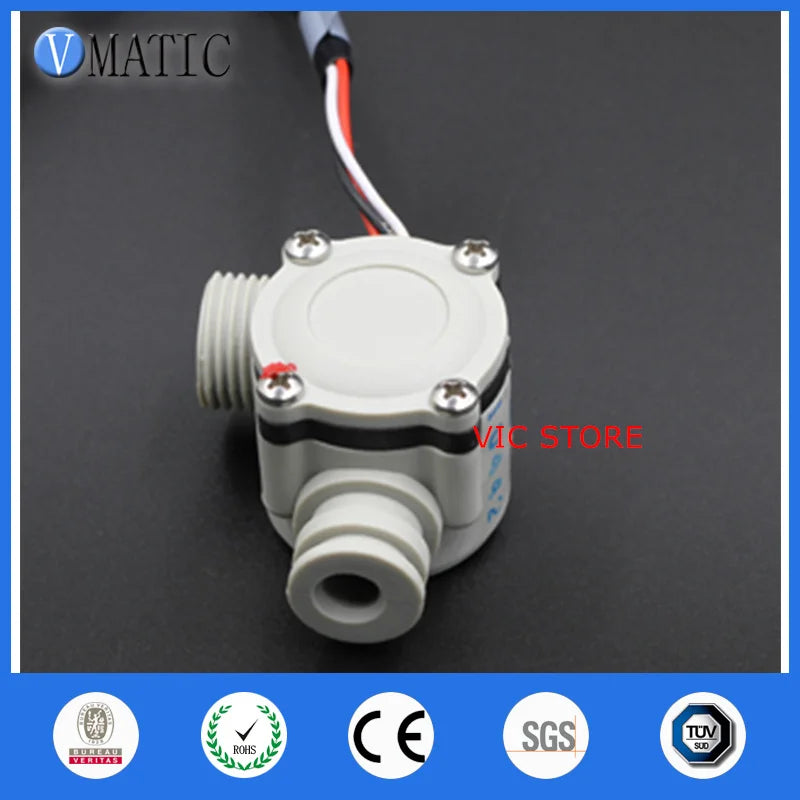 High Quality VCA368 Plastic Hall Dn15 G1/2" Rate 1~30l/min Liquid Electronic Water Flow Sensor Dc Voltage Sensor
