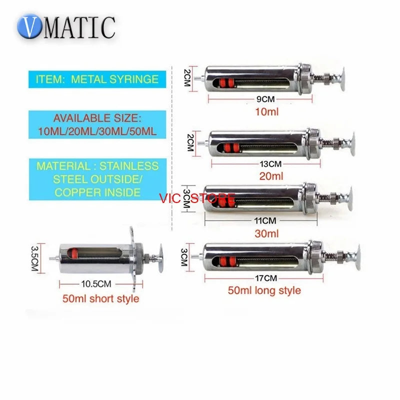 High Quality Trade Assurance 30ml/cc Stainless Steel Syringe