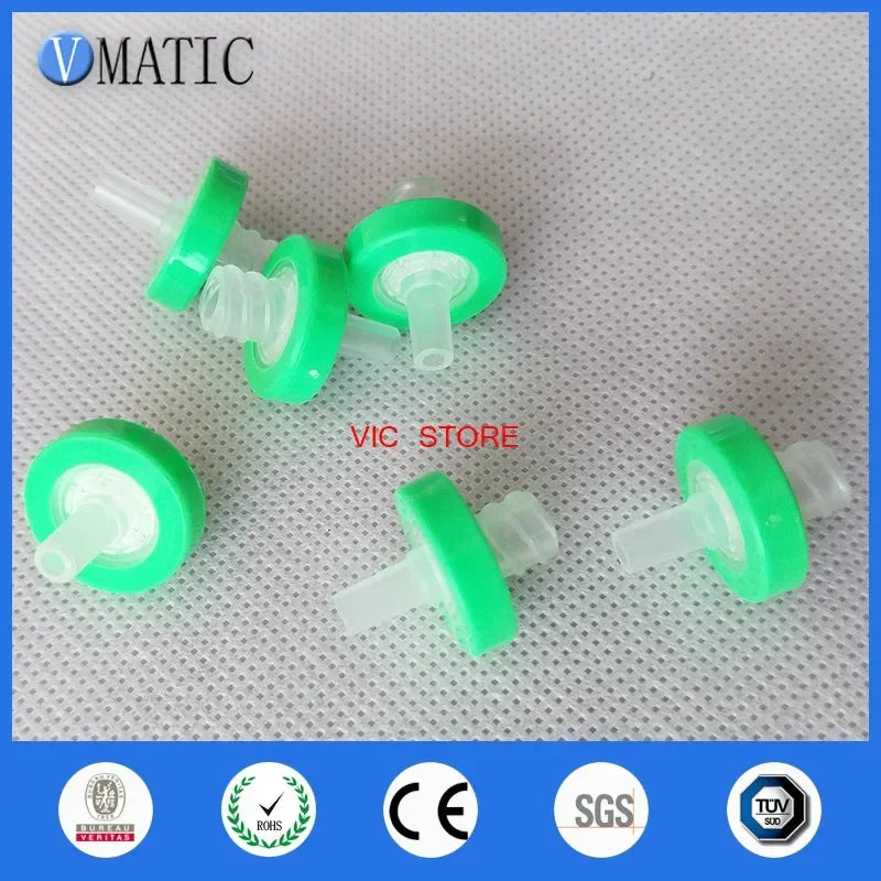 ‌0.22μm Chemical-Resistant Syringe Filter | 13mm PTFE Membrane for Organic Solvent & HPLC Sample Prep (100-Pcs)‌