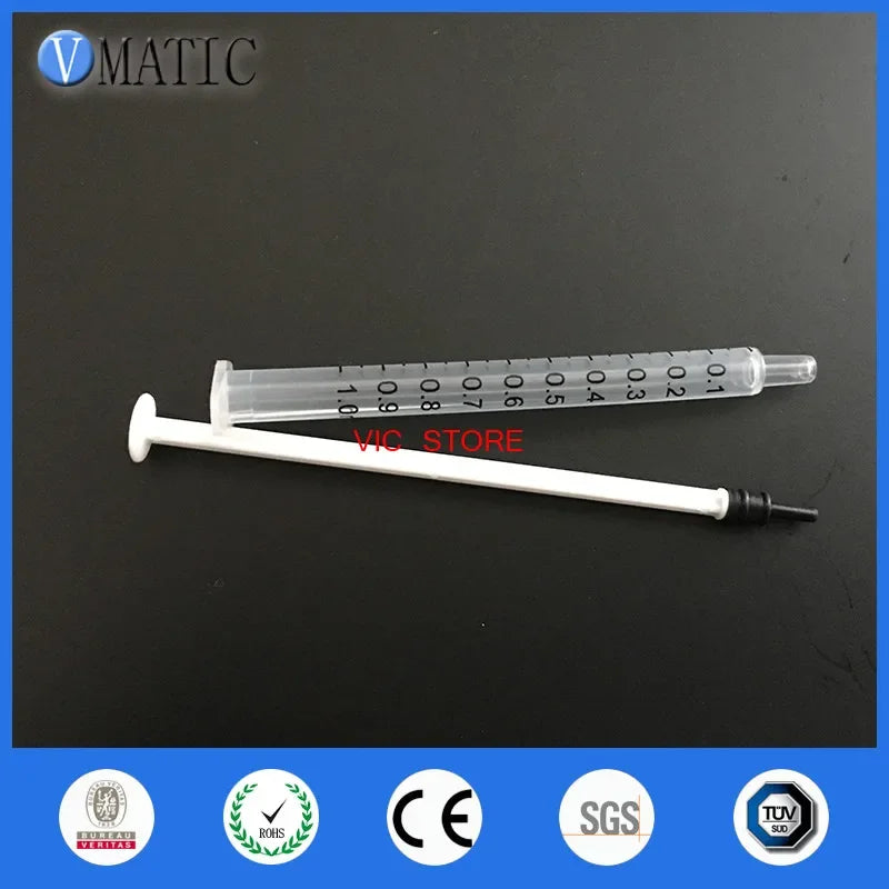 Free Shipping 50Pcs 1ml Dispensing Plastic Liquid Dispenser Syringe Industrial Plastic Syringe 1cc