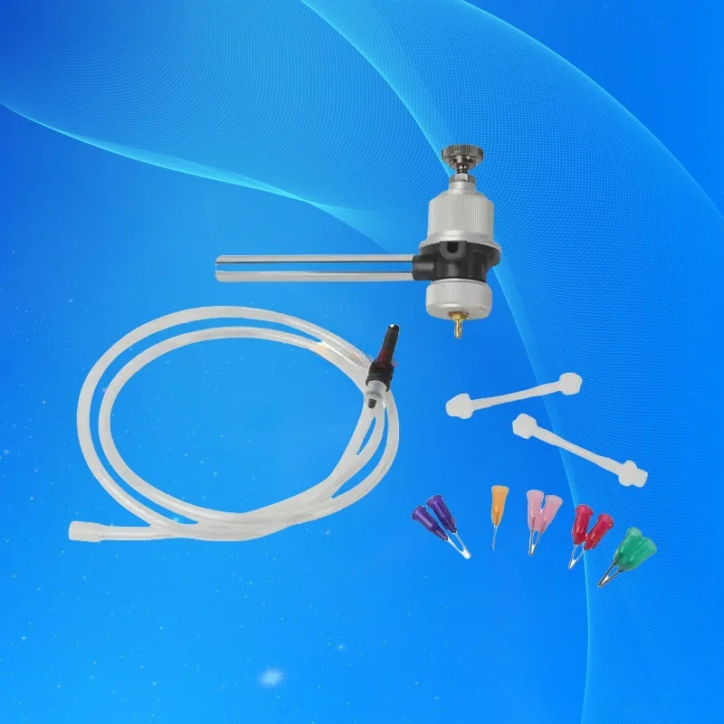 ‌Industrial Pinch Tube Dispensing Nozzle | PTFE Needle Valve for Silicone/Epoxy Anti-Clog Free Shipping‌