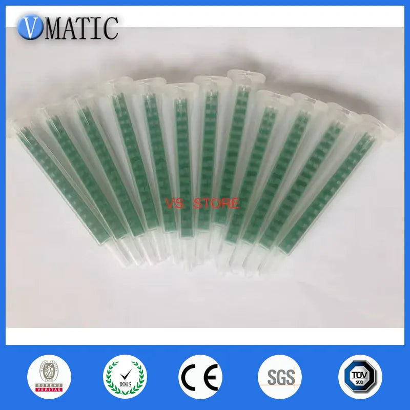 ‌F6-16 Static Mixer Nozzles 6-16mm | Stainless Steel Spiral Tips for Epoxy/AB Glue Dispensing (30pcs)‌