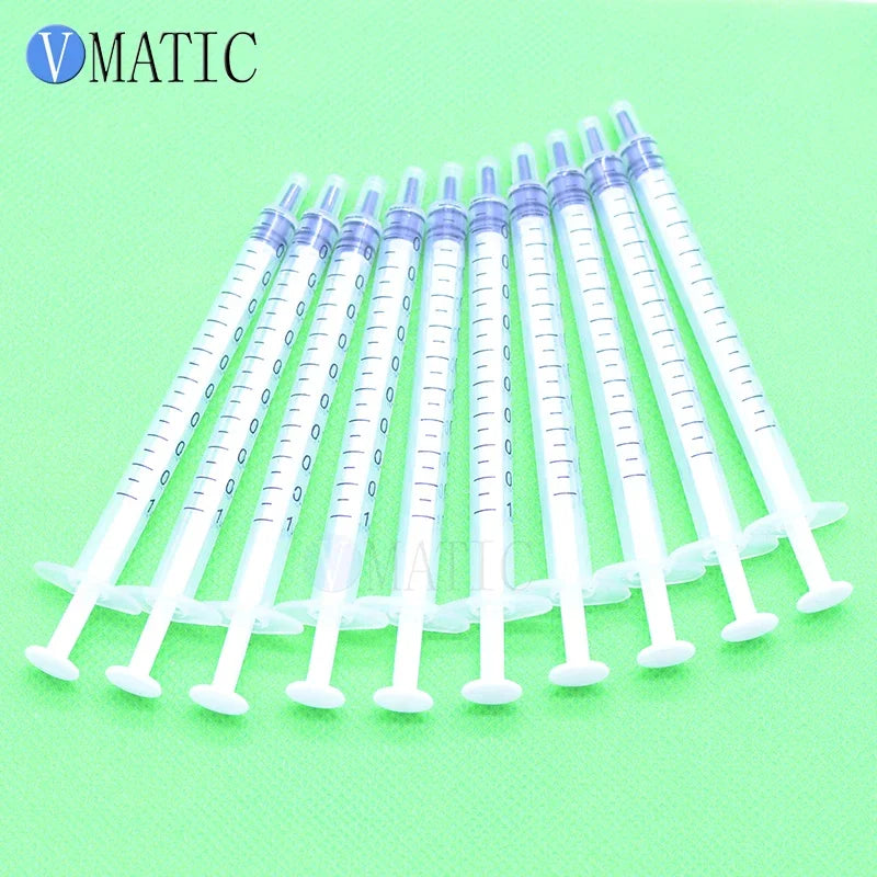 Free Shipping 100Pcs 1ml Dispensing Syringe / Plastic Liquid Syringe / Glue Dispenser Manual Plastic Syringe 1cc