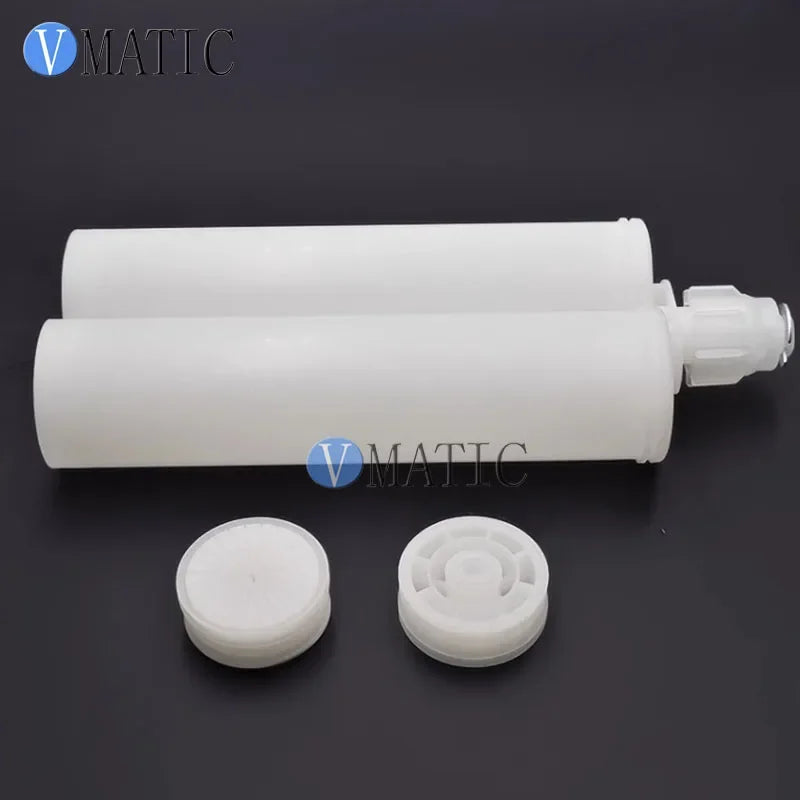 Free Shipping 400ml 400cc Dual Epoxy Cartridge 1:1 W/ Pistons Cap And 1 Piece Of Static Mixer Nozzle MC10-18