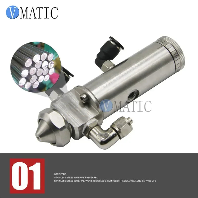 2023 High Precision Stainless Steel Liquid/ Glue Dispensing Needle Off Spray Valve With Round Mouth