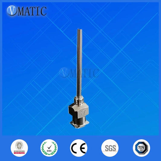 Free Shipping 12Pcs 1 Inch Tip Length 17G Blunt Stainless Steel Dispensing Needles Syringe Needle Tips Glue Dispenser Needle