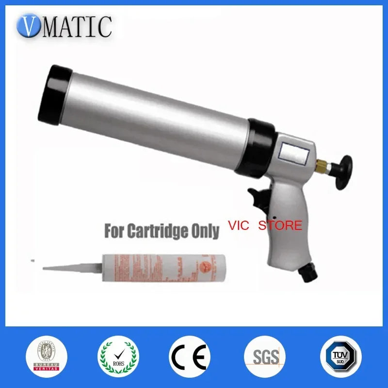 ‌Pneumatic Sealant Gun 310ml with Cartridge | Industrial Glass Windshield Adhesive Dispenser Aluminum Body Fast Ship‌