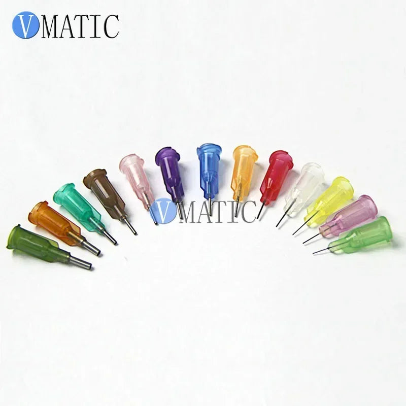 Free Shipping 100 Pcs Industrial Dispensing Blunt 1/4 Inch Stainless Steel 0.25 '' Syringe Needle