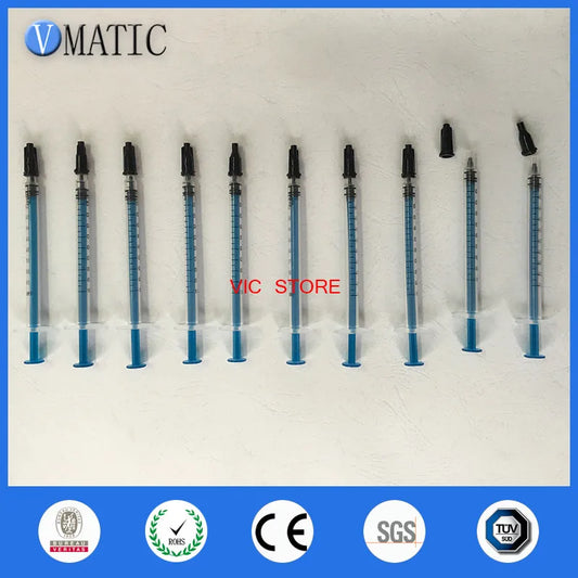 Free Shipping Non Sterilized High Recommendation Dispensing Syringes 1Cc/Ml Plastic With Black Cap Stopper