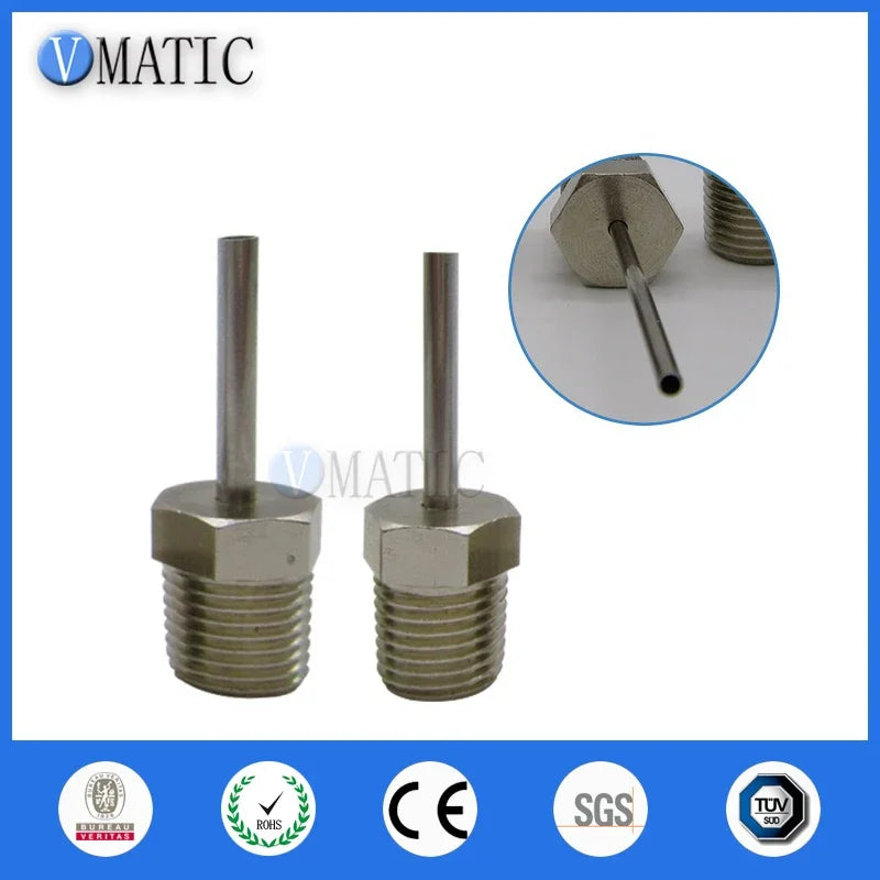 High Quality Glue Liquid Stainless Steel Needle M4 Luer Lock Thread Fitting Blunt Needle Tube Length 50mm
